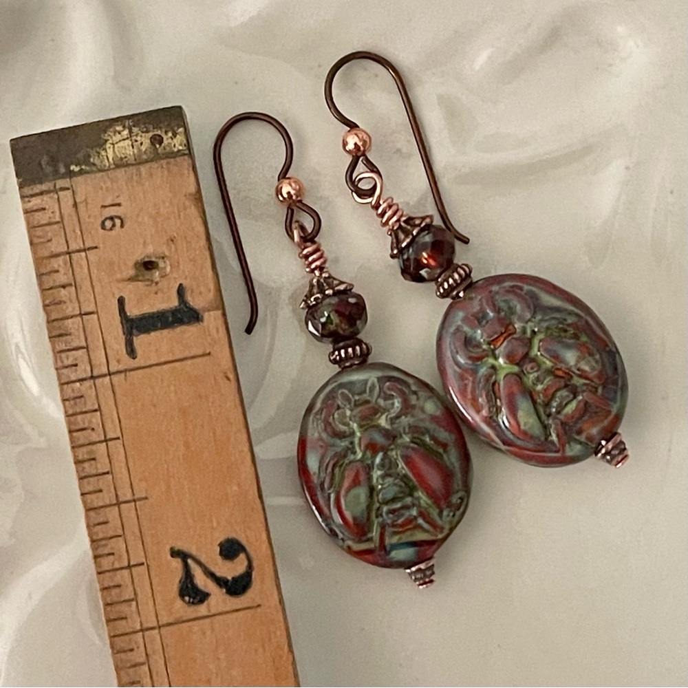 ARTISAN Earrings - “Just Bee” Dangles - Picture 6 of 7